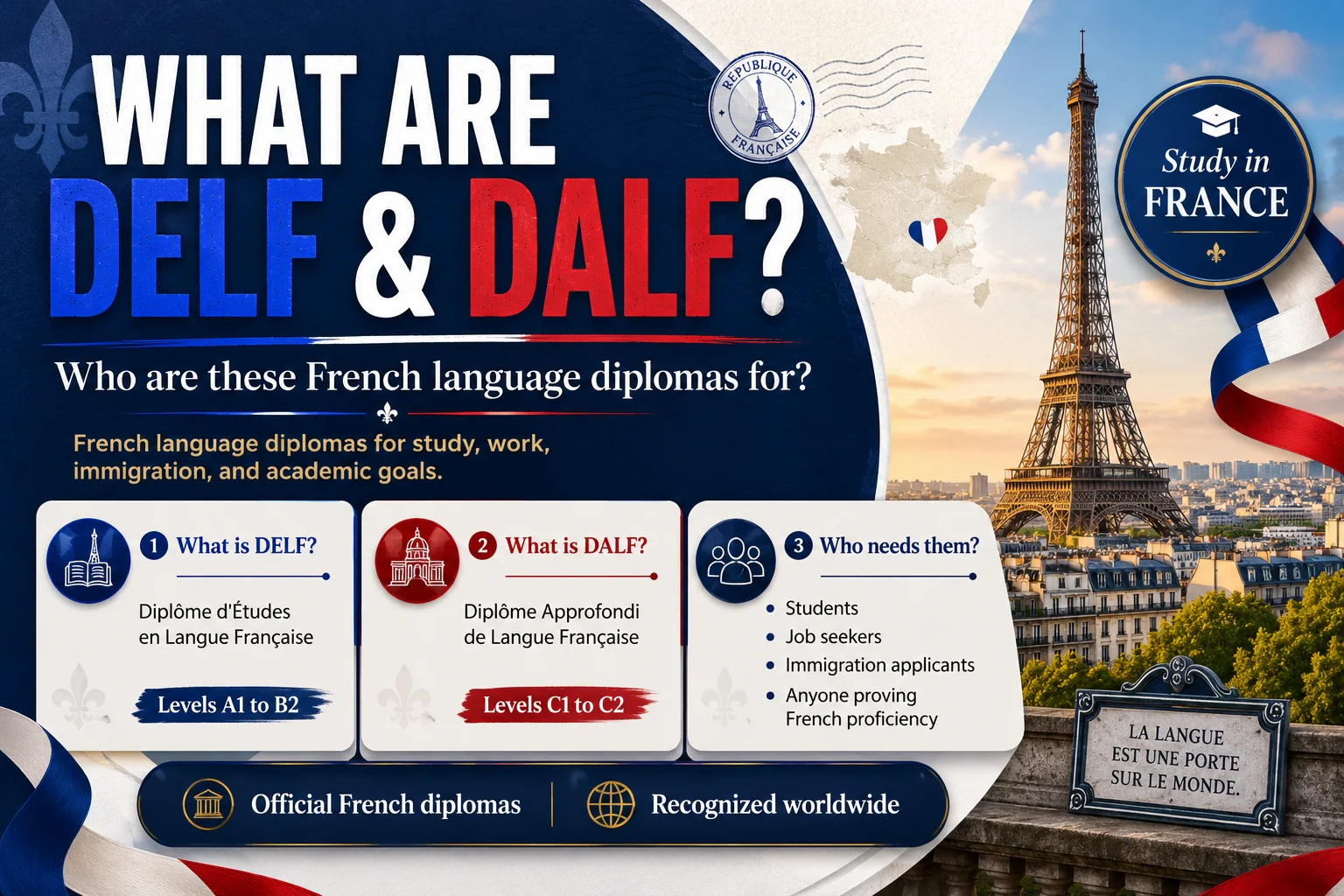 What are DELF and DALF for those aspiring to study in France? How is DELF–DALF score calculated and how do universities treat the results?